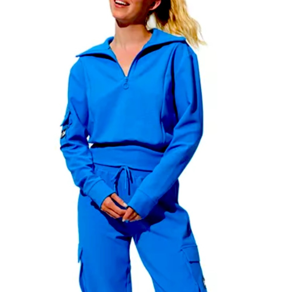 EleVen by Venus Williams Hot Shot Half Zip Sweatshirt BNWT